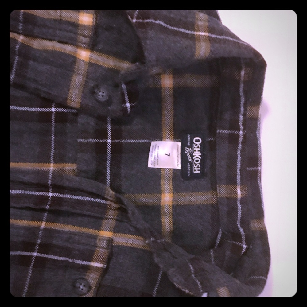 Boys Osh Kosh buttoned down shirt, size 7